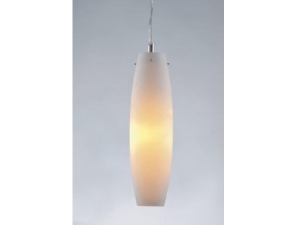  Single Chrome Modern Pendant Long Cylinder