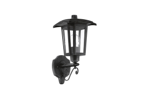 Teora Black Garden Lighting Wall Light Classic