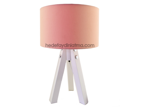 Tripod Pembe Masa Lambası