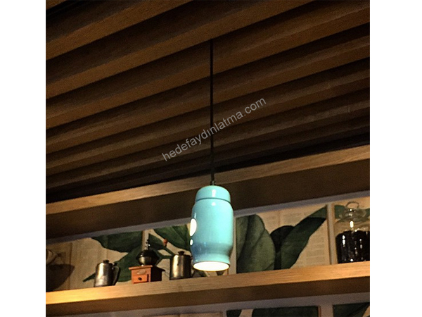 Turquoise Ceramıc Pendant