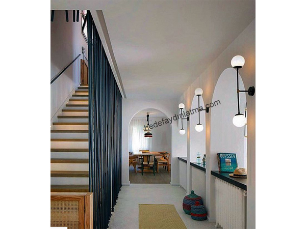 Two Globe Sconces