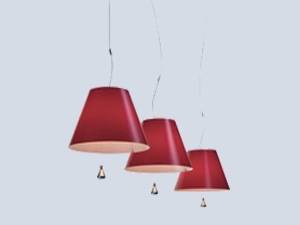 Red Pyramid Lampshade Droop