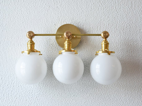 Vanity Light Three Globe Wall Sconce