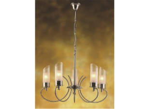 Vendi Satin Nickel Quintet Pendant