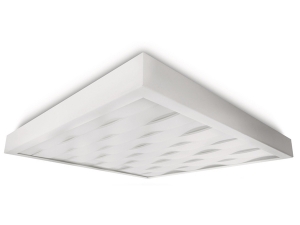 Waves Square White Ceilling Fittings