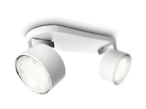 White 2-Ceiling Fixture