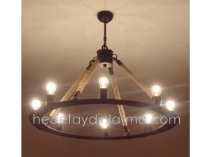 Wicker Classic Circle Pendant