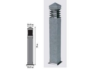 Yer Tipi Granit Dış Mekan Aydınlatma 70 cm